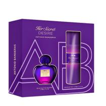Banderas Kit Her Secret Desire Eau de Toilette 80ml + Desodorante 150ml Banderas Kit Her Secret Desire Eau de Toilette 80ml + Desodorante 150ml