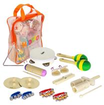 Bandinha Infantil Kidzzo Kit c/ 10 Instrumentos e Mochila