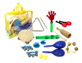 Bandinha Infantil Vanguarda Kit Com 11 Instrumentos E Bolsa