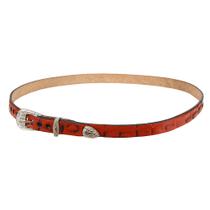 Bandinha Para Chapéu Couro Croco Vermelho Pyramid 37313 Bandinha Para Chapéu Couro Croco Vermelho Pyramid 37313