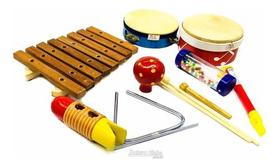 Bandinha Rítmica Kit 8 Peças Instrumentos Jog Vibratom P366