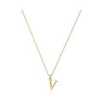 Banhado a Ouro 26 Letras Pingente Colar Para Mulheres Elegante Todos Os Dias Charme Presente