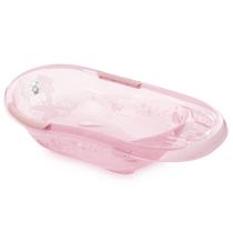 Banheira aconchego 22 litros fofura rosa translucida cajovil