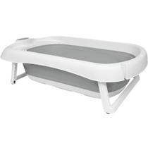 Banheira Baby Dobrável Compacta Buba Cinza Ideal pra Viagens