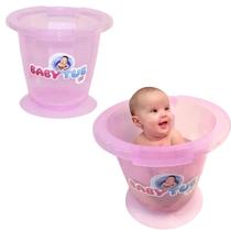 Banheira Babytub Tradicional Rosa 0 á 6 Meses