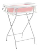 Banheira Bebê Com Suporte Dobrável Portátil Infantil Kit Anti Escorregamento 44L Até 35kg Pipdip