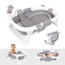 Banheira Bebê Dobrável Bebeleh com Suporte para Recém-Nascido Banheira Bebê Dobrável Bebeleh com Suporte para Recém-Nascido