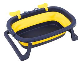 Banheira Bebê Dobrável C/ Design De Siri Portátil E Estável