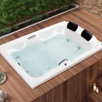 Banheira Casal de Hidromassagem Serenade Maggiore em Gel Coat Gran Luxo com Aquecedor Astra 180cm - - 110V Banheira Casal de Hidromassagem Serenade Maggiore em Gel Coat Gran Luxo com Aquecedor Astra 180cm - - 110V