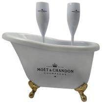 Banheira Champanheira Moet Branca 2 Taças Champanhe Espumante Banheira Champanheira Moet Branca 2 Taças Champanhe Espumante