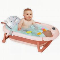Banheira Com Almofada De Banho Para Neném Branca Confortável - Tibaby