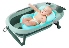 Banheira Com Cama Fixa E Termômetro Para Bebê Até 6 Meses