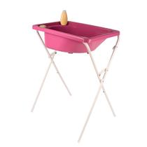 Banheira com suporte dobrável, tanque 25 L, até 30Kg banheira para bebê segura