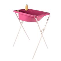 Banheira com suporte dobrável, tanque 25 L, até 30Kg banheira para bebê segura