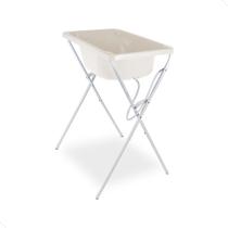 Banheira com Suporte e Saboneteira - Até 20Kg - Styll Baby - Cor Branco