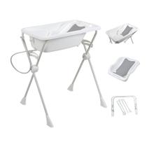Banheira com Suporte Kit Banho Redutor Assento E Suporte Bebê Burigotto