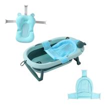 Banheira Com Termômetro Redinha E Cama Confortável Portátil
