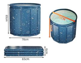 Banheira compacta dobrável de água fria para atletas, banheira de imersão dobrável portátil e eficiente com isolamento t