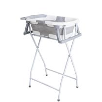 Banheira Compacta Dobravel Kiddo Koala Cinza Suporte