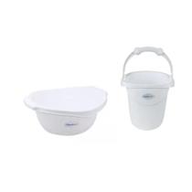 Banheira de bebê 22l plastibaby resistênte com valvúla de escoamento