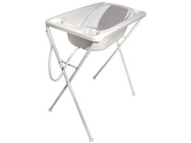 Banheira de Bebê com suporte Dobrável Galzerano - Acqua Trio Branco 20L