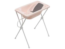 Banheira de Bebê com Suporte Dobrável Galzerano Acqua Trio Rosé 20L Banheira de Bebê com Suporte Dobrável Galzerano Acqua Trio Rosé 20L