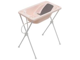 Banheira de Bebê com Suporte Dobrável Galzerano Acqua Trio Rosé 20L Banheira de Bebê com Suporte Dobrável Galzerano Acqua Trio Rosé 20L
