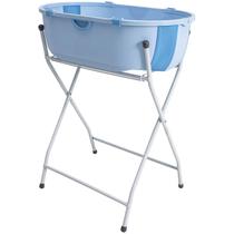 Banheira de Bebe com Suporte Kiddo Flap Plus Compacta Azul