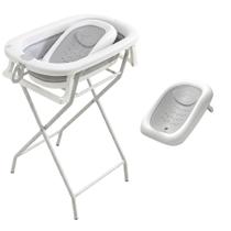 Banheira de Bebê Com Suporte Portátil Infantil Com Encosto Contra Escorregamento do Bebê Capacidade de 44L Até 35kg Pipdip