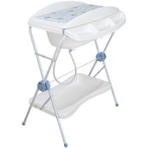 Banheira de Bebe com Trocador Desmontavel Kiddo Shower Azul Banheira de Bebe com Trocador Desmontavel Kiddo Shower Azul