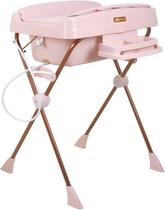 Banheira De Bebê Dobrável Com Assento Burigotto Millênia M Cor Rosa Liso
