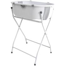 Banheira de Bebe Dobravel com Suporte Kiddo Flap Plus Cinza