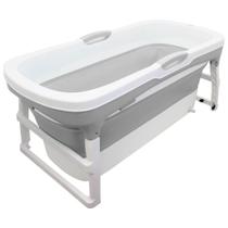 Banheira de Bebe Dobravel Portatil Clingo Deluxe Cinza 260L Banheira de Bebe Dobravel Portatil Clingo Deluxe Cinza 260L