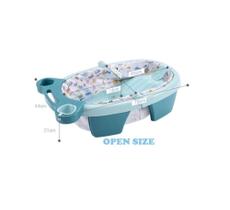 Banheira De Bebê Inflável Dobrável Portátil Azul - Color Baby