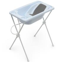 Banheira de Bebê Plástica com Redutor Acqua Trio Blue 7065BL Galzerano