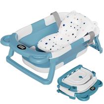 Banheira de bebê TPN dobrável com monitor de temperatura e almofada Banheira de bebê TPN dobrável com monitor de temperatura e almofada