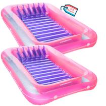 Banheira de bronzeamento inflável SWIMLINE Original Suntan Tub rosa, pacote com 2 unidades