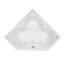 Banheira de Canto Birigui com hidro em acrílico