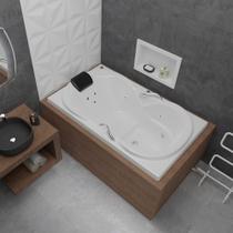Banheira de Hidromassagem Due Gran Luxo 150x90x50cm - P5 - 220v - com Aquecedor Banheira de Hidromassagem Due Gran Luxo 150x90x50cm - P5 - 220v - com Aquecedor