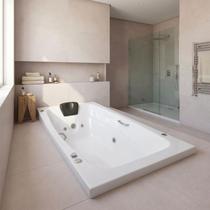 Banheira de Hidromassagem Individual Acrilbath Top Line Ouro Fino com Cromoterapia LED e Apoio para Cabeça em Acrílico 220V