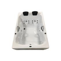 Banheira de Hidromassagem Ouro Fino Acrillic Dupla Premium 1,60m x 1,20m x 47cm com Aquecedor Branco