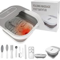 Banheira de Hidromassagem para Pés UNIFULL Dobrável com Aquecimento, Massagem e Bolhas