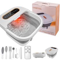 Banheira de Hidromassagem para Pés UNIFULL Dobrável - Com Aquecimento, Massagem e Cronômetro