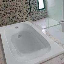 Banheira Design Moderno Tulipa 150cm Imersão com 2 Alças Inox Branco Ouro Fino Banheira Design Moderno Tulipa 150cm Imersão com 2 Alças Inox Branco Ouro Fino