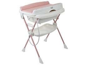 Banheira Dobrável Burigotto Splash+ Rose Madder Com Trocador