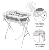 Banheira Dobrável Com Suporte Infantil e Almofada Ajustável