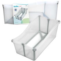 Banheira Dobrável Compacta Cinza 30 Litros 71cm 19575 Buba Banheira Dobrável Compacta Cinza 30 Litros 71cm 19575 Buba
