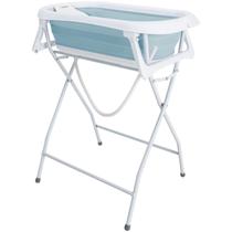 Banheira Dobrável Flex Plus com Suporte de Elevação Kiddo Azul