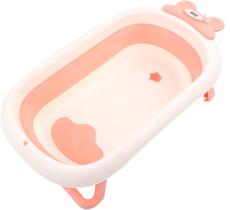 Banheira Dobrável Infantil Para Bebê 45 Litros Dobrável Portátil Para Box Com Termômetro Digital