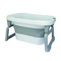 Banheira Dobrável Ofurô com Termômetro da KaBaby Cinza